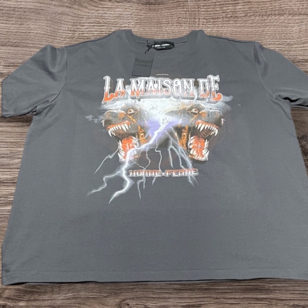 HOMME + FEMME Graphic Black T-Shirt Men’s Size 2XL